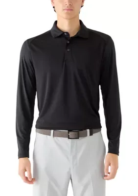Long Sleeve Solid Polo Shirt by IZOD