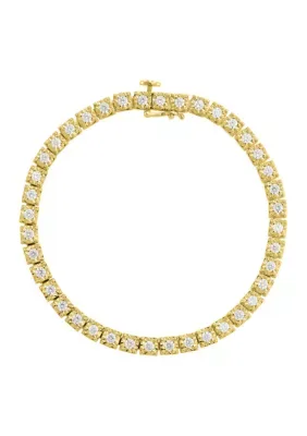 2 ct. t.w. Lab Grown Diamond Tennis Bracelet in Gold Over Sterling Silver and 3K White Gold, 7.25 by Belk & Co
