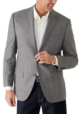 Single Breasted Plaid Sport Coat