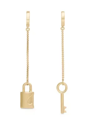 Lock Asymmetrical Linear Earrings by kate spade