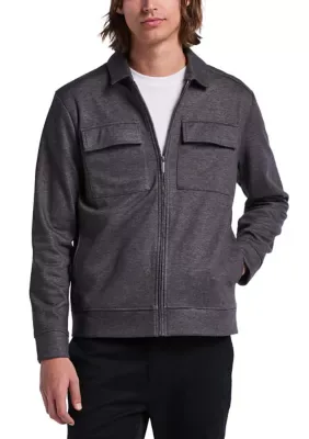 Twill Full-Zip Jacket by Perry Ellis