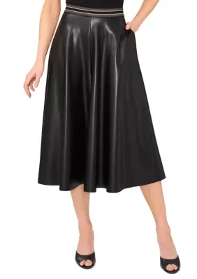 Faux Leather Culotte by Vince Camuto