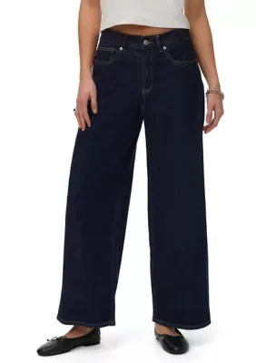 Vera Mid Rise Loose Tapered Denim Jeans by VERO MODA