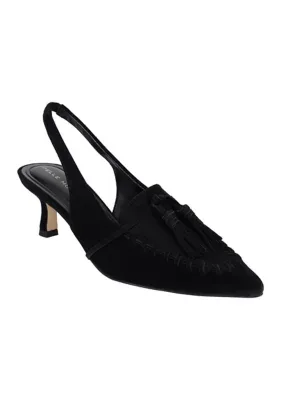 Kesia Tassel Sling Back Pumps by Pelle Moda
