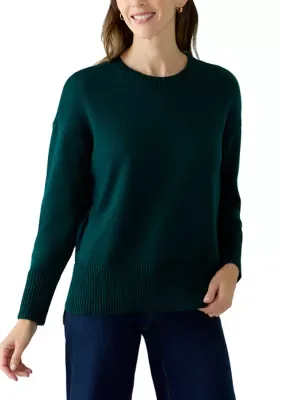 Crew Neck Tunic Sweater