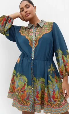 Fools Paradise Print Mini Dress by City Chic