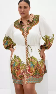 Fools Paradise Print Mini Dress