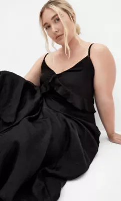 Clara Frill Maxi Dress by City Chic