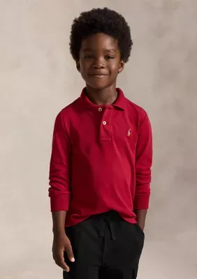 Soft Cotton Long-Sleeve Polo Shirt by Ralph Lauren