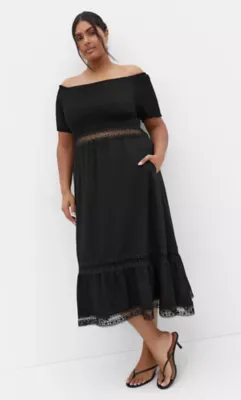 Aura Midi Dress by City Chic