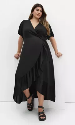 Sarina Wrap Midi Dress by City Chic