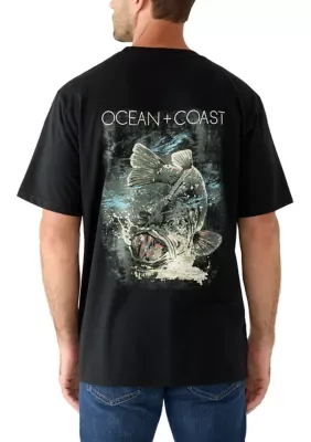Ocean + Coast Short Sleeve Bass Graphic T-Shirt by Ocean  Coast