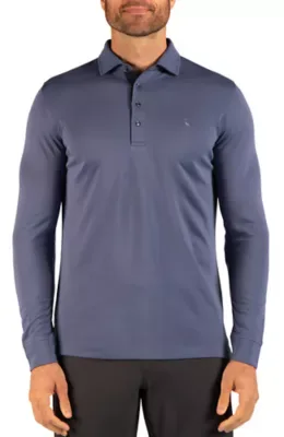 Solid Modal Long Sleeve Polo by Tailorbyrd