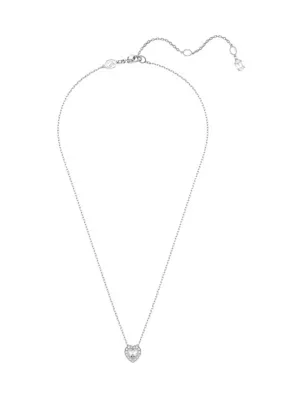 Capsule Angelic Crystal Heart Necklace, 17 In by Swarovski