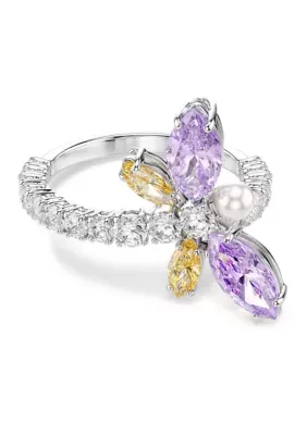 Dragonfly Multi Swarovski Zirconia Motif Ring by Swarovski