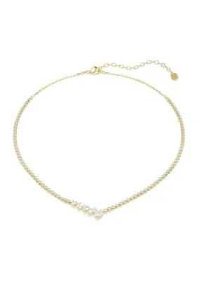 Mesmera V Statement Necklace, 17 In by Swarovski
