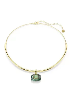 Sublima Green Choker Necklace, 15 In by Swarovski