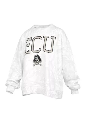 NCAA East Carolina Pirates Southlawn Logo Camo Fleece Pullover by Pressbox