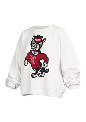 NCAA NC State Wolfpack Big Canvas Puff Janise Fleece Pullover by Pressbox