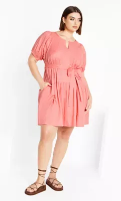 Cassie Plain Dress by City Chic
