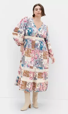 Florence Print Midi Dress by City Chic