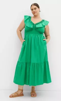 Ruffle Maxi Dress by City Chic