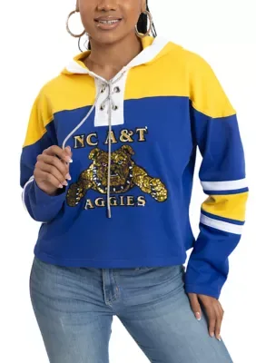 NC A&T Aggies Cropped Hoodie by Sacred Heart Collection