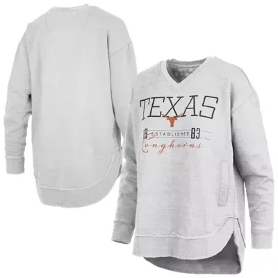 NCAA Texas Longhorns Marcus East Hall Poncho V-Neck Sweatshirt by Pressbox