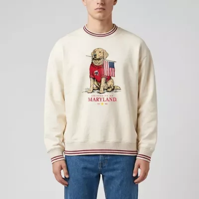 NCAA Maryland Terrapins Americana Good Boy Ribbed Premium Sweatshirt by Uscape Apparel