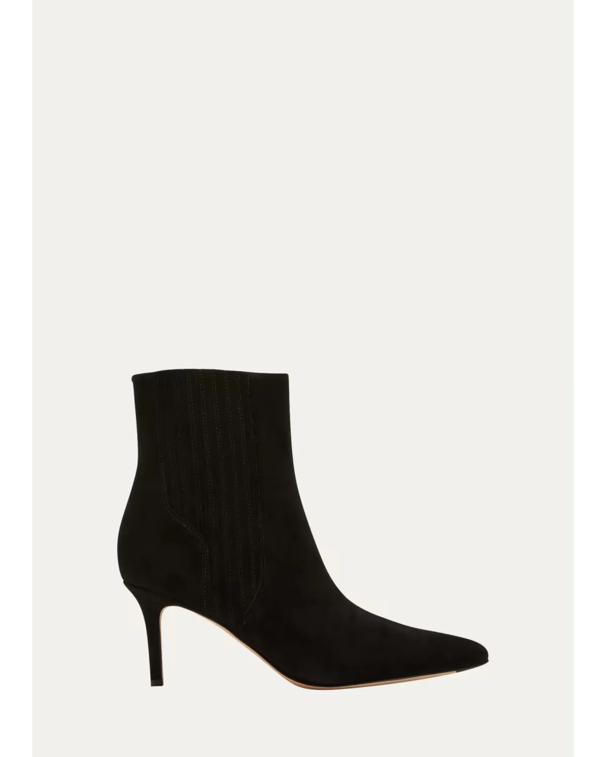 70mm Lisa Suede Stiletto Ankle Booties by Veronica Beard