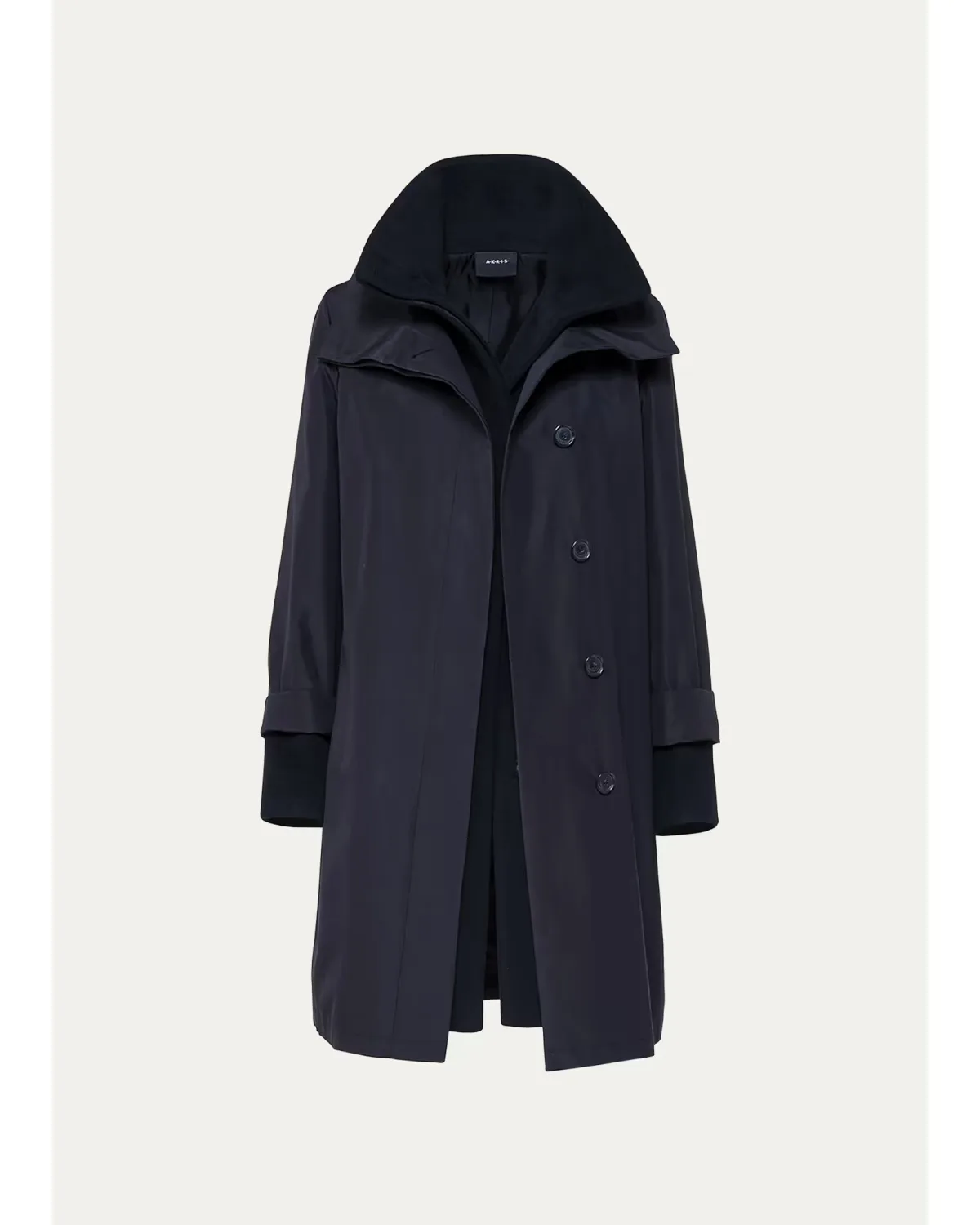 Storm System Double-Breasted Coat by Akris