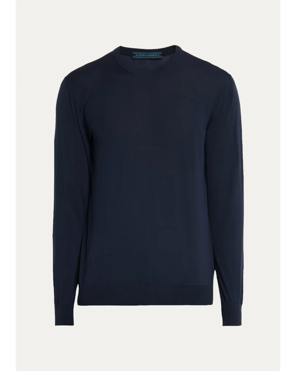 14 Micron Wool Crewneck Sweater by Kiton