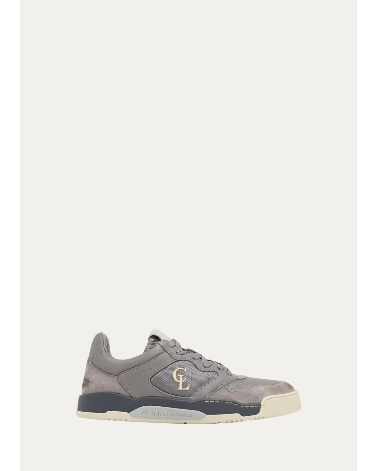 Bsktball 1 Retro Mesh & Leather Sneakers by Christian Louboutin