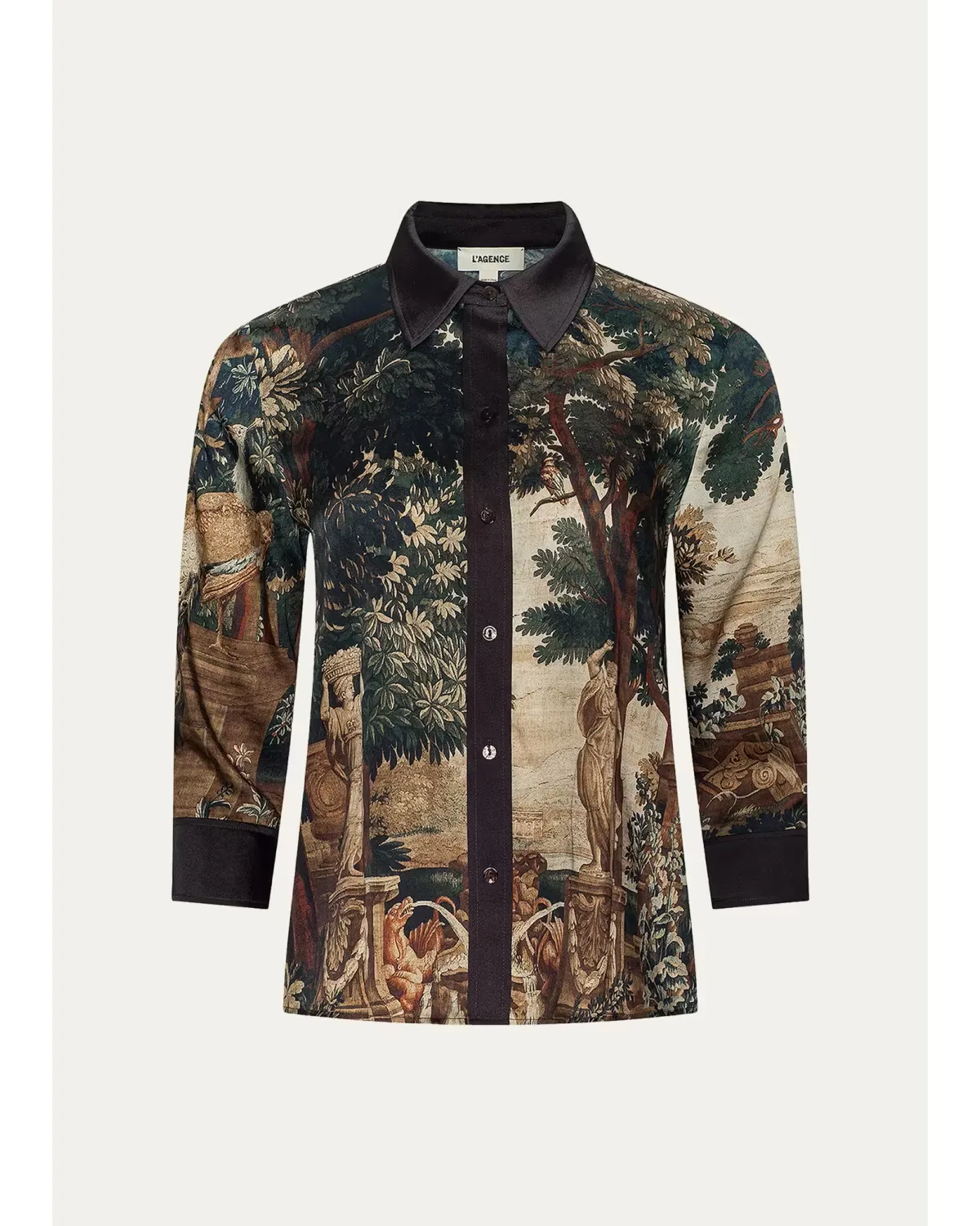 Eulalie Placement Print Blouse by L'AGENCE