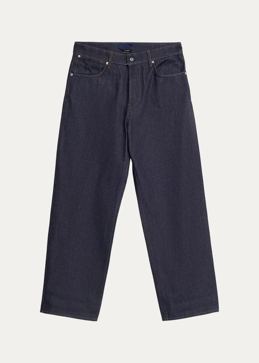 Indigo Denim Relaxed Straight-Fit Jeans
