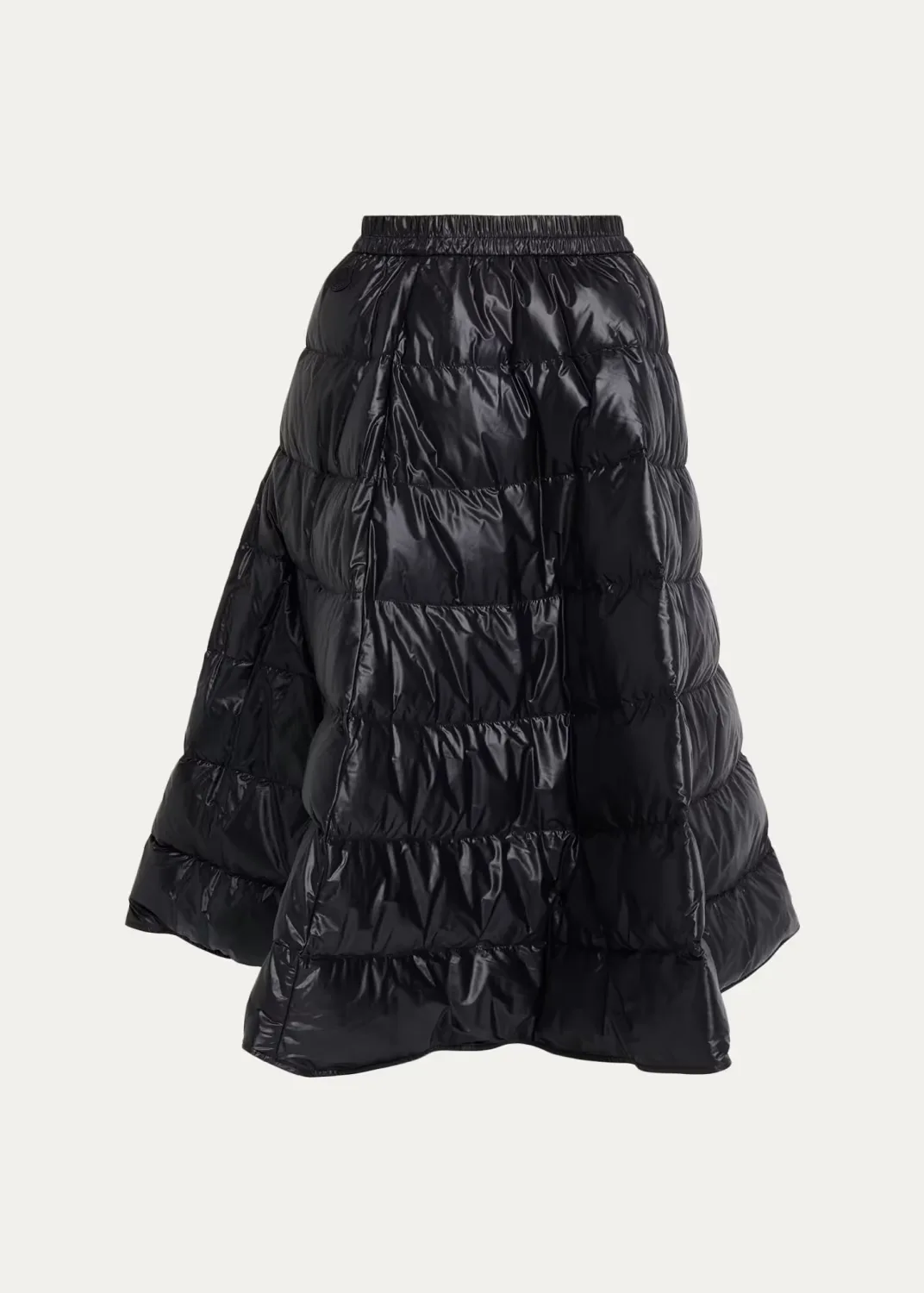 Nylon A-Line Puffer Skirt
