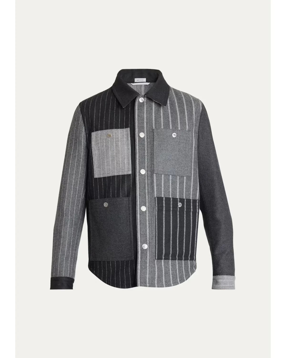 Funmix Utility Patch-Pocket Shirt Jacket by Thom Browne