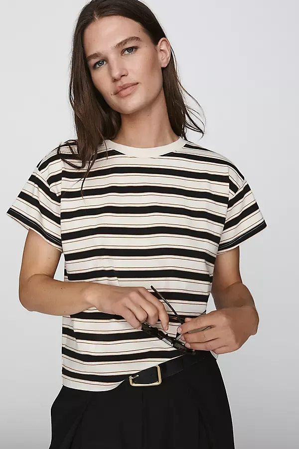 Kelly 100% Cotton Boxy Tee by rag & bone