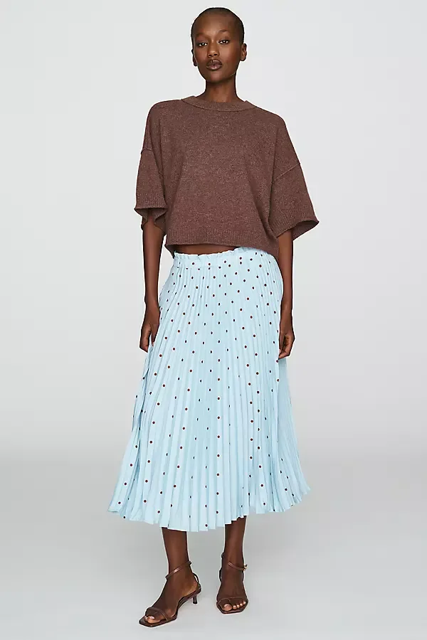 Valerie Pleated Midi Skirt by Maeve