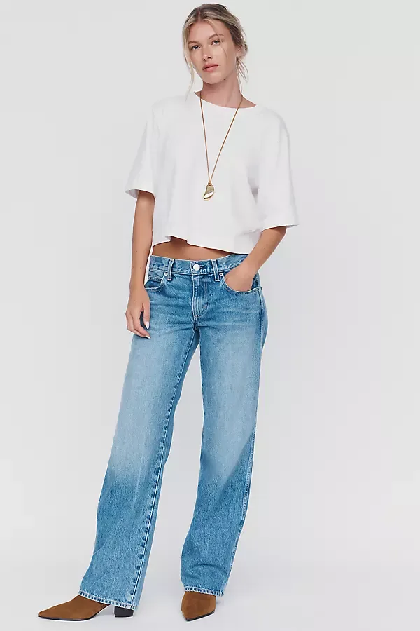 Odette Mid-Rise Wide-Leg Jeans