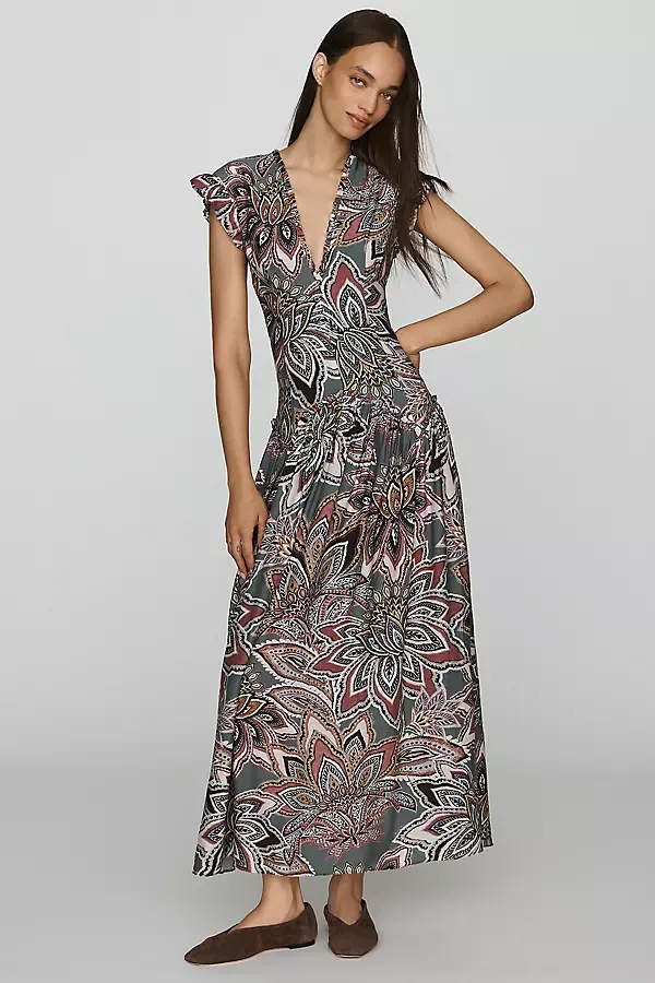 Tapestry Flowers Midi Dress by FARM Rio