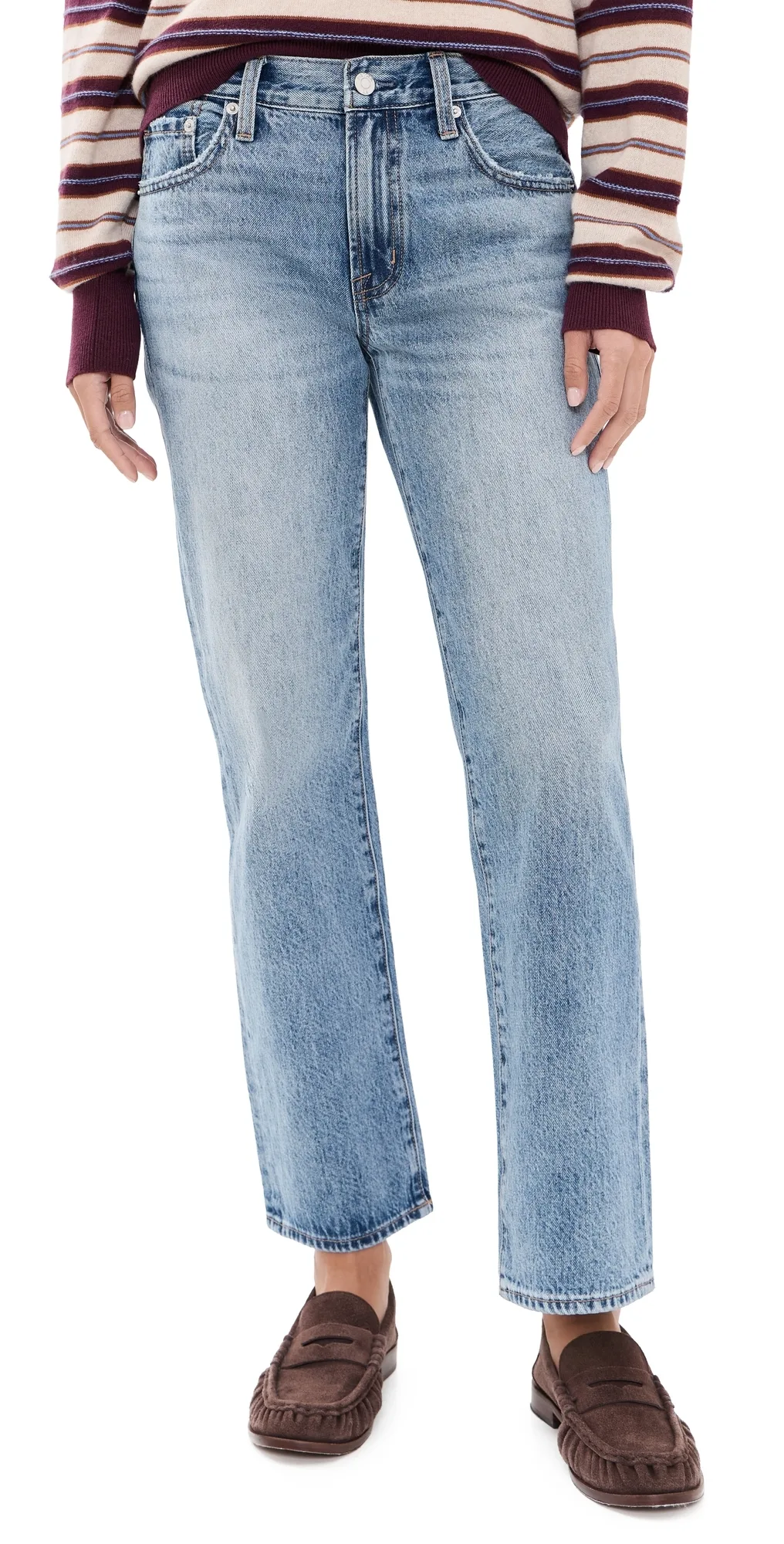 Issa Ankle Relaxed Ankle Straight Jeans by Pistola