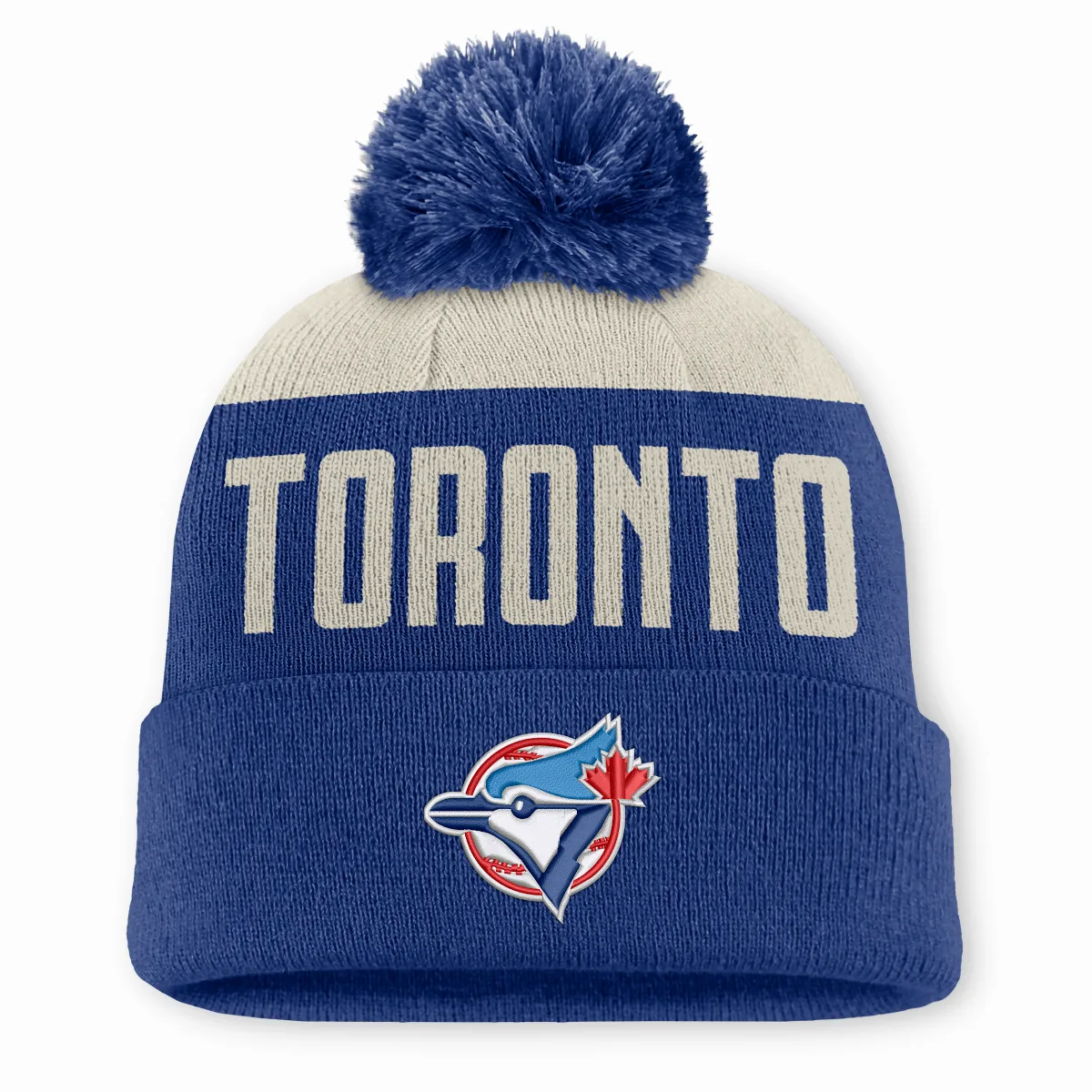 Toronto Blue Jays Cooperstown Peak MLB Cuffed Pom Beanie by Nike