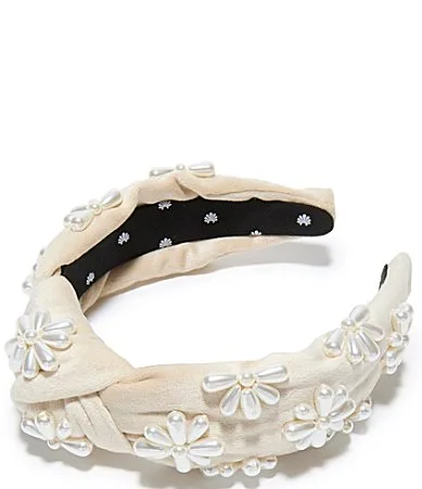 Knotted Pearl Headband - Desert Lace by Lele Sadoughi