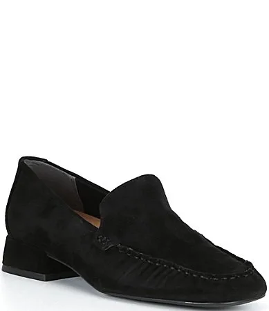 Pilar Suede Ruched Toe Loafers by Vionic