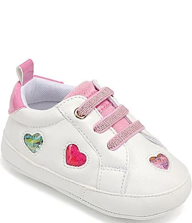 Kurt Geiger London Lane Love Embellished Heart Crib Shoes by Kurt Geiger