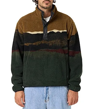 Crestline Printed High Pile Superfleece Pullover by O'Neill