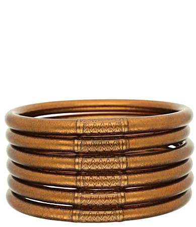 Serenity Prayer All Weather Bangles Bracelet Set by Budhagirl