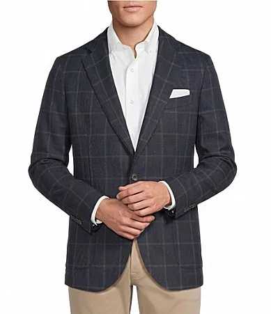 Blue Label Windowpane Blazer by Cremieux