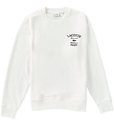 Embroidered Fleece Sweatshirt by Lacoste